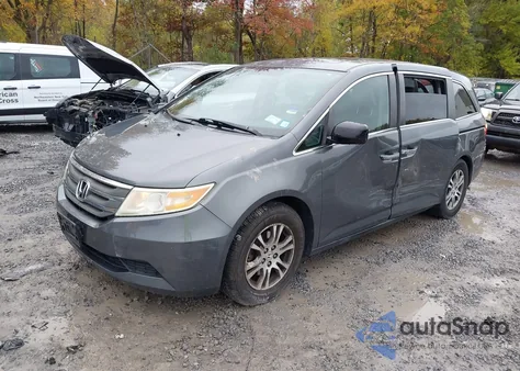 2013 Honda Odyssey Ex-L from USA, damaged, VIN 5FNRL5H68DB021982
